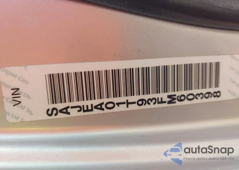 2003 Jaguar S-Type 3.0L V6 from USA, damaged, VIN SAJEA01T93FM60398